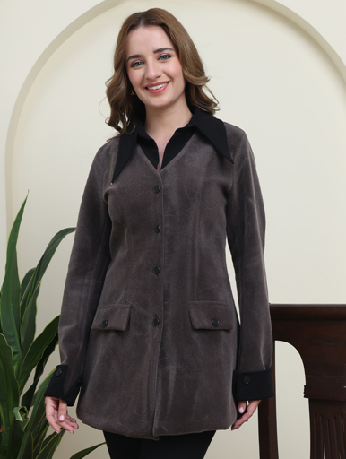 Women’s Long Coat with Soft Jacket